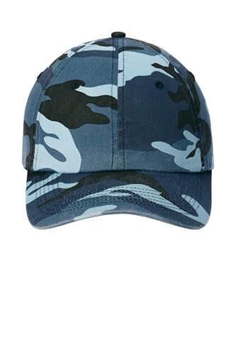 Port Authority Camouflage Cap,Navy Camo,One Size
