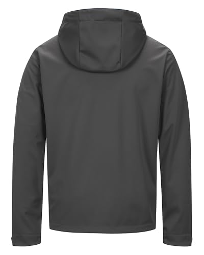 Image of 33,000ft Men's Softshell Jacket with Hood Waterproof Windbreaker Lightweight Rain Shell Jacket for Outdoor Hiking Travel