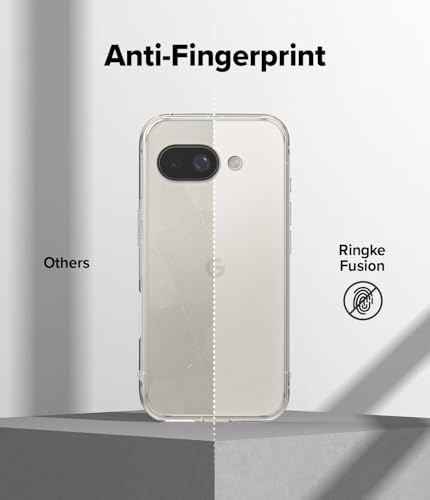 Image of Ringke Fusion Matte Compatible with Google Pixel 9a Case Cover Anti Fingerprint Hard Back Soft Flexible TPU Bumper Scratch Resistant Natural Form Pixel 9a Back Cover - Matte Clear
