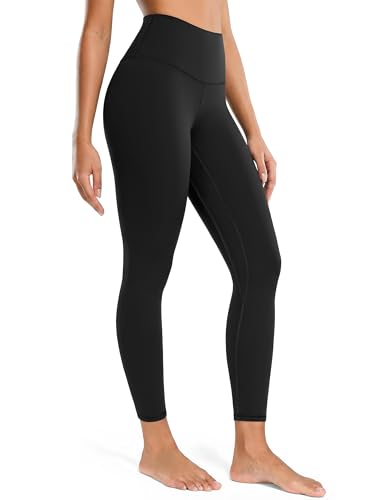 Colorfulkoala Women's High Waisted Tummy Control Workout Leggings 7/8 Length Ultra Soft Yoga Pants 25' (M, Black)