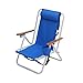 Krzesło plażowe niskie krzesło plażowe składany przenośny kosz plażowy plecak krzesło kempingowe dla dorosłych niskie siedzenie leżące na piasku kemping (kolor: Niebieski, rozmiar: 81 x 58,5 x 72 cm)