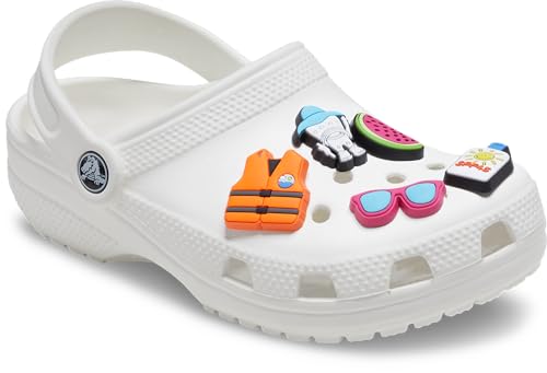 Image of Crocs Unisex's Jibbitz Shoe Superfan Multi Pack, Cute Charms, Day in The Lake, 5 Pack