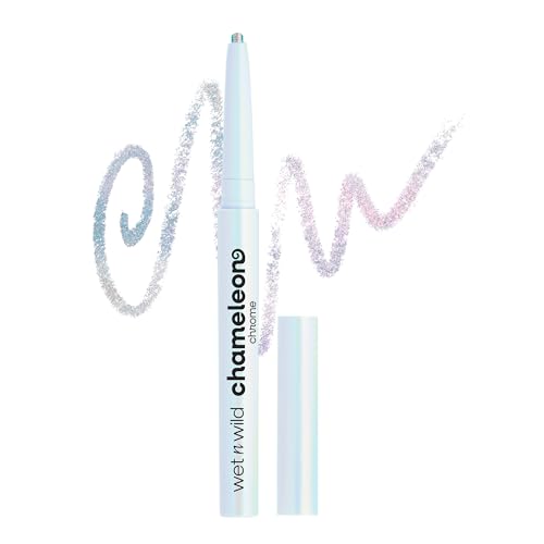 Wet n Wild Chameleon Chrome Retractable Waterproof Eyeliner, Light-Reflecting Iridescent Pigments for a Dynamic Color Shift, Smudge-Proof and Long-Lasting 18-Hour Wear, Electric Prism Wet n Wild Chameleon Chrome Retractable Waterproof Eyeliner, Light-Reflecting Iridescent Pigments for a Dynamic Color Shift, Smudge-Proof and Long-Lasting 18-Hour Wear, Electric Prism
