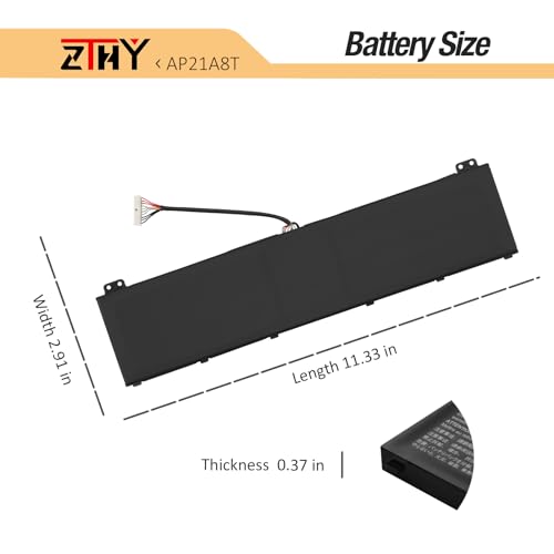 Image of AP21A7T AP21A8T Battery Replacement for Acer Predator Helios 300 PH315-55 | PH317-56 Nitro 5 AN517-55 Predator Helios 18 PH18-71 PH18-71-72AS PH317-56-78LY PH315-55-965Z AN517-55-50NF AP21A5T 90.61Wh