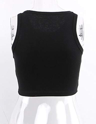 KAMISSY Cotton Rib-Knit Racerback Basic Tank Tops for Women Girls Sleeveless Vest Binding Y2k Crop Tank Top - Image 7