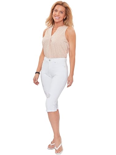 Royalty For Me Womens Women's Petite 1 Button Double Cuff Capri4