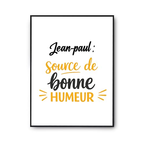 Poster Jean-Paul Otshirt : affiche déco murale imprimée en France