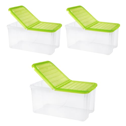 PALUPLUS 3 Contenitori Portabiancheria, misura 57x39x25,7 cm e capacità 41,5