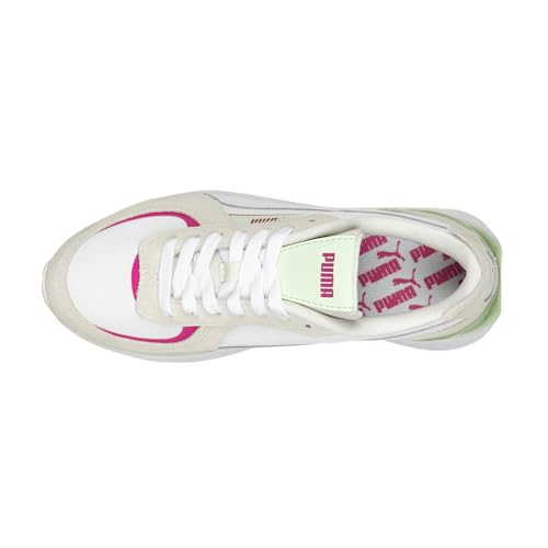 PUMA Womens Cruise Rider Nu Brighter Days Lace Up Sneakers Shoes Casual - White4