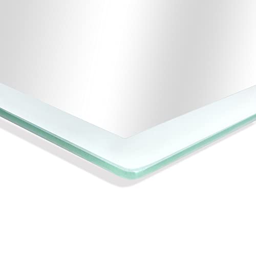 Golden State Art, 20X28 Led Lighted Vanity Bathroom Mirror, Dimmable Wall-Mounted Mirror, Large Rectangle Mirror Hotel Office Bar Anti-Fog Mirror #TOP1