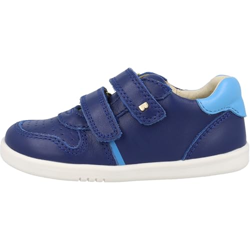 Bobux Riley Blueberry Trainers Leather with Double Straps and Padded Collar for Kids4