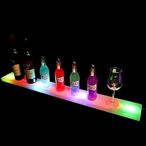 LED verlichte drankfles display plank LED Liquor Shelf Bottle Display, Home en Commercieel Bar Planken Rack met Rf Afstandsbediening, for verjaardag Trouw Christmas Party, Club, Bar