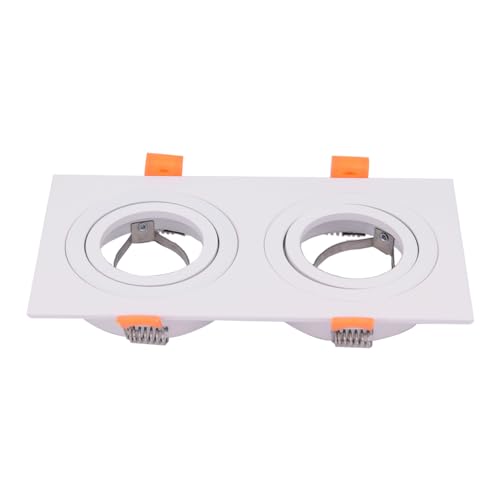 REY Spot double blanc pour ampoules GU10 et MR16, encastrable, inclinable