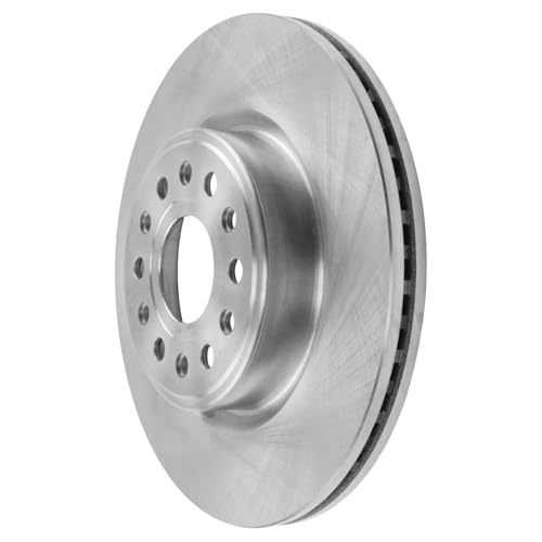 Image of Detroit Axle - Rear Brake Kit for 2019-2025 Ram 1500 Disc Brake Rotors 2020 | 2021 2022 2023 2024 Ceramic Brake Pads with Hardware Replacement 14.76 inch inch Rotor