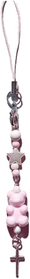 Cute Phone Pendant Heart Keychain Phone Charm for Women Girls Phone Decors