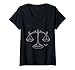 Femme Pèse-personne avocat T-Shirt avec Col en V