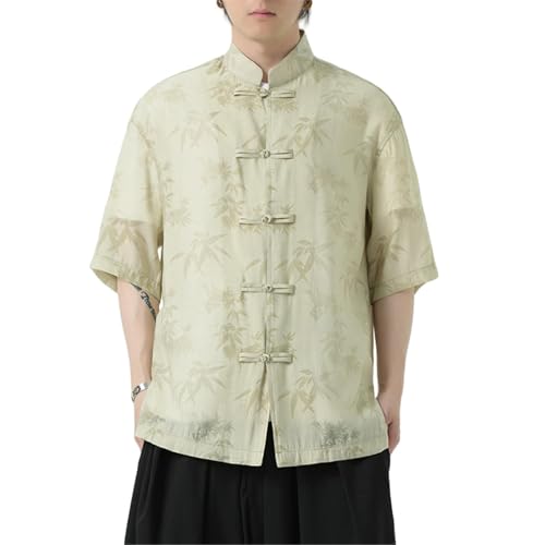 Demi-chemise Hanfu style national de qualité supérieure avec boutons grenouille