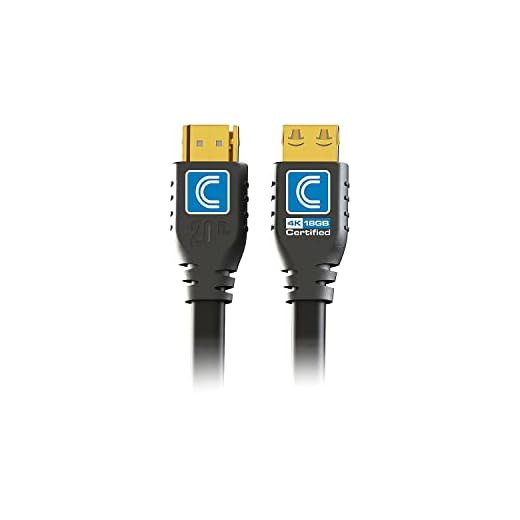 Cabo HDMI abrangente Pro AV/IT certificado 18 Gb 4 K de alta velocidade com ProGrip 9 ft preto