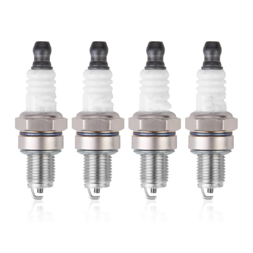 Bujía CMR6H compatible con Stihl FC56 MS192 para motosierra y recortadora (4 piezas)
