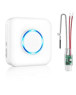 Satisure Wireless Doorbell Extender with Receiver Connects to Existing Hardwired Doorbell into Wireless Door Bell with 656 FT Range, 58 Chimes and 5 Volume Levels Door Chime for Home/Garage/Basement