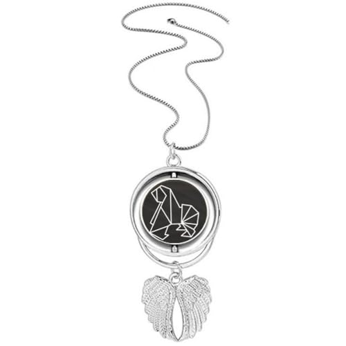 Pendentif ailes d'ange en forme de chien Origa, le cadeau de réconfort idéal