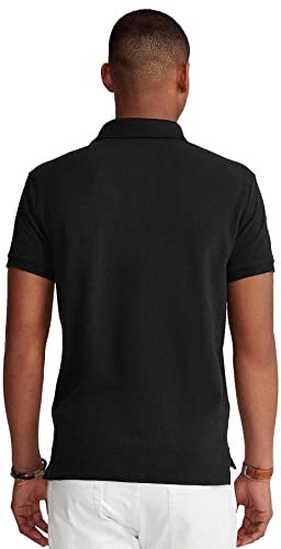 Image of Polo Ralph Lauren Mens Big & Tall Classic Fit Short Sleeve Big Pony Mesh Polo, Polo Black, X-Large Tall