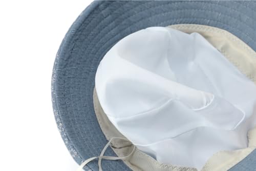 Sombrero tipo bucket de algodón y lino para mujer miniatura 7