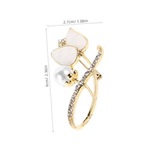 Broche tulipe polyvalente pour fixer un châle avec gants en tulle