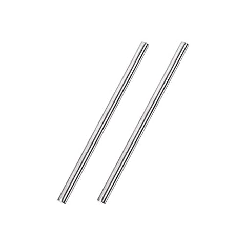 sourcing map 2 szt. 6 mm x 150 mm 304 stal szlachetna solidny pręt okrągły do majsterkowania