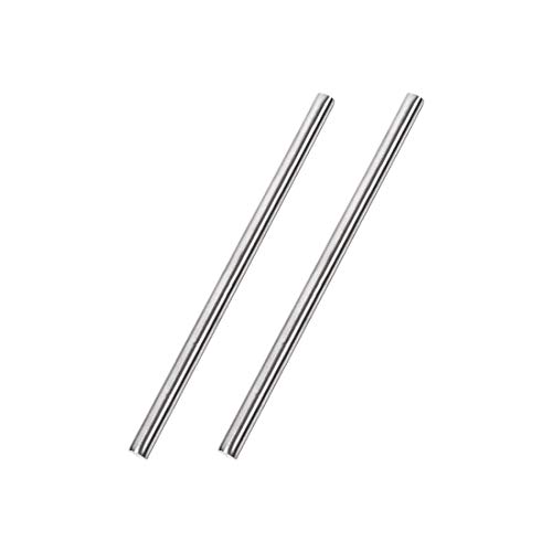 sourcing map 2 szt. 6 mm x 150 mm 304 stal szlachetna solidny pręt okrągły do majsterkowania
