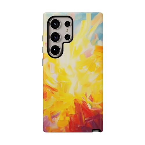 Coque Galaxy S24 Ultra rigide mate jaune élimine traces et chutes