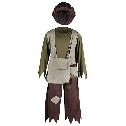Disfraz Infantil Victoriano Verde Talla Small miniatura 6