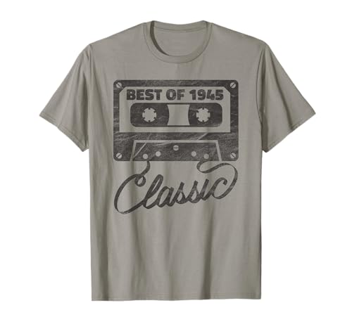 Best Of 1945 Limited Edition Birthday Gifts Cassette Tape Camiseta