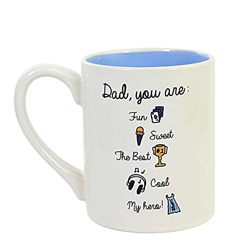 Taza Enesco Simply Mud Dad 14 oz Multicolor miniatura 2