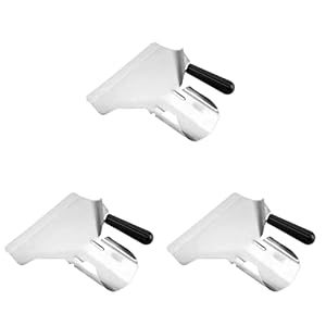Alipis 3 Stück Chipswaren Lebensmitteldesserts Schwarz für Griff Snacks Bagger Praktisches Kartoffel-Eis Pommes Aluminium-Snacks Scooper Heavy-Candy Haltbares Eis Duty-Griff-Süßigkeiten