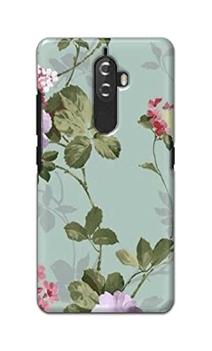 Image of Printed Hard Back Cover Case for Lenovo K8+ Plus Back Cover (Floral Painting) -1302
