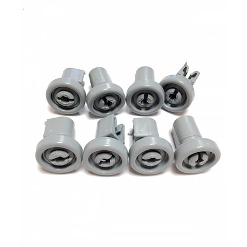 Anakel Home Kit de 8 ruedas para cesto superior de lavavajillas Zanussi | 50286967000 | compatible con Lavavajillas AEG, CORBERÓ, ELECTROLUX.| Color gris, Ø 25 mm (Superiores)