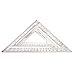 Johnson 8-3/4 in. L x 17 in. H Aluminum Rafter Square Silver