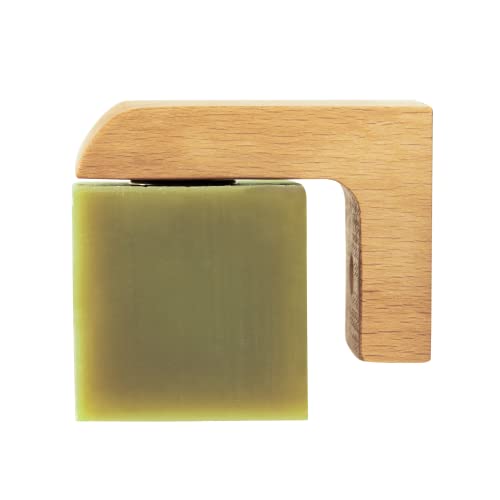 Beauty and the Bees Shampoo Bar Container - Air Dry Magnetic Soap Holder in-Shower Storage for Soaps & Solid Shampoo Bars - No More Soggy Soaps - Wooden Soap Dish Dispenser Bath Kitchen & Shower