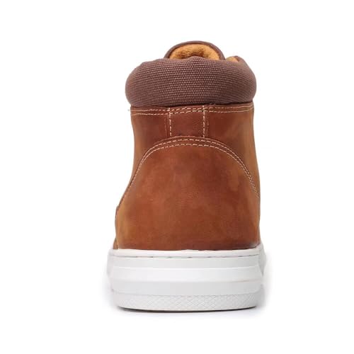 Image of Arkbird Casual Sneaker Boots, High-Top Sneakers Lace-up Leather Chukka Shoes for Men