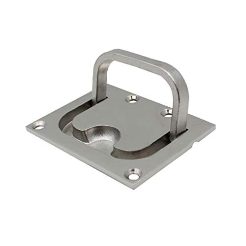 Scicalife Anel de Barco para Argola de Elevação Flush Puxador Argola para Barco e Barco (Prata)