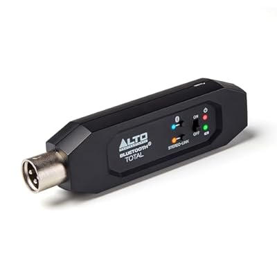ALTO Bluetooth Total 2 XLR Equipped Rechargeable Bluetooth Receiver for Mixing Desk Audio Mixer Setups and Active PA Systems