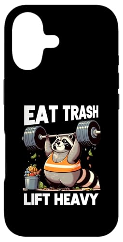 Eat Trash Panda Lift Heavy Fat Raccoon EGCgteBOW X}zP[X iPhone 17 p
