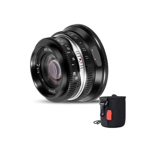 �݊���������܂�Nikon Z/M4/3 �Ή��A�݊���������܂�Sony E�}�E���g�Ή� - 25mm F1.7 �}�j���A��APS-C�����Y�A�~���[���X�J�����p����a(Z)