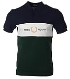  Fred Perry Polo de manga corta para hombre M8549, multicolor, M