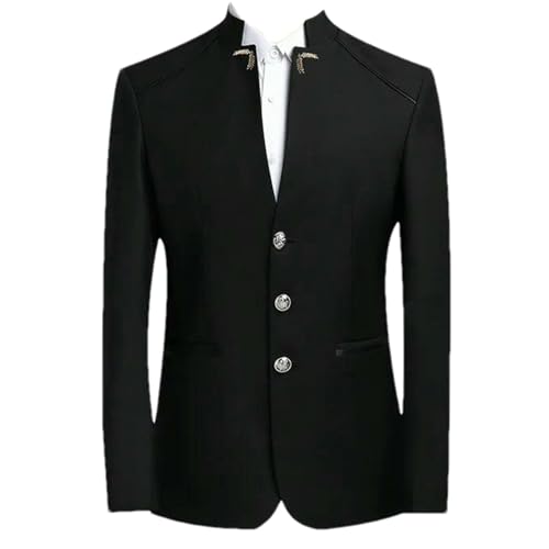 Manteau bouton style chinois et veste costume homme broderie dragon