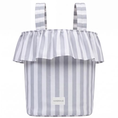 Ruffle Stroller Bag with Removable Handles, Ruffles Style, Light Gray by Abbylike - Used condition - US$24.08