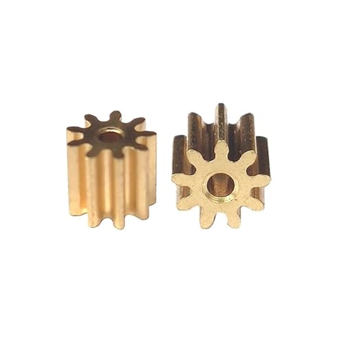 Engrenage en cuivre 9T module 0.4 haute précision pour arbre moteur 3mm