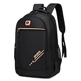 TOKSHOP Mochila para Notebook Dell Acer HP Lenovo Macbook Asus de Até 15.6 Polegadas Feminina Masculina Casual Executiva Reforçada de Grande Capacidade (Laranja)