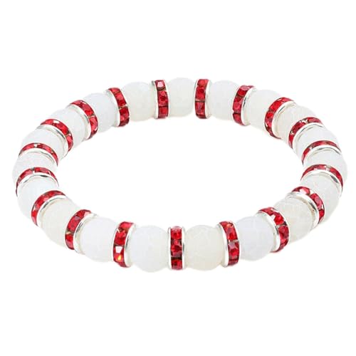 Bracelet en pierre naturelle cristal de roche 8 mm pour l'obtention du diplôme